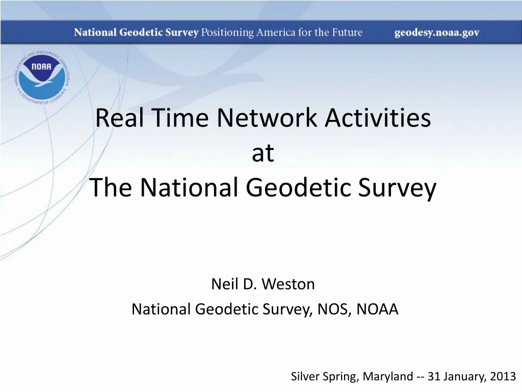 real time network activities a t t he national