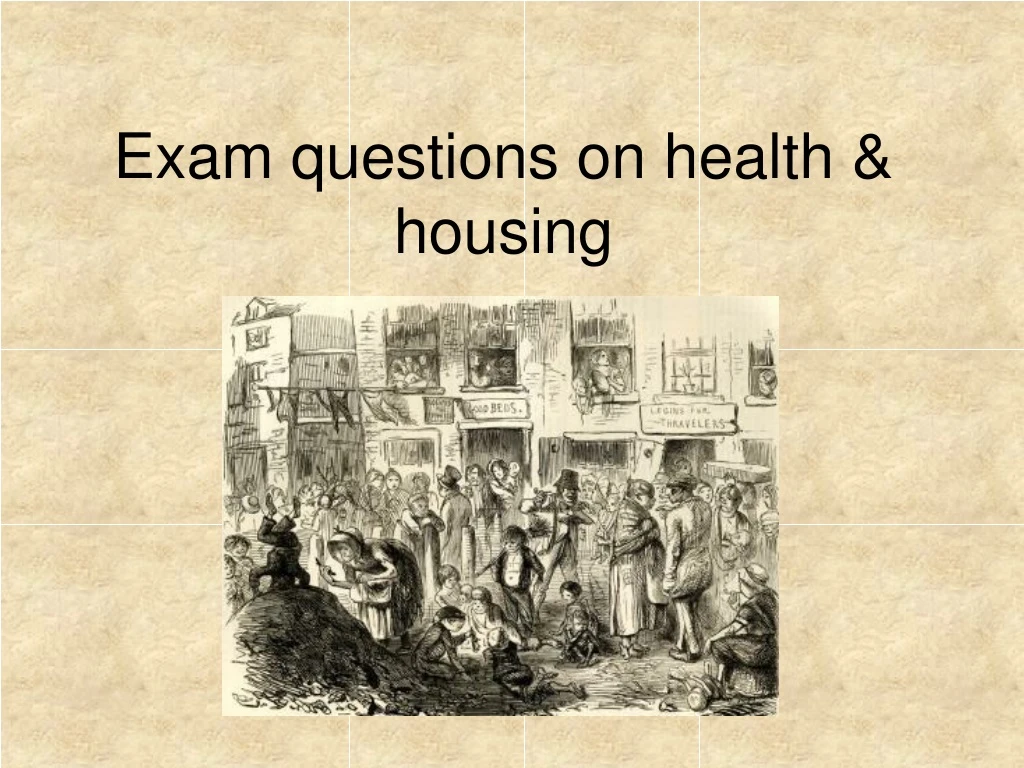 exam questions on health housing