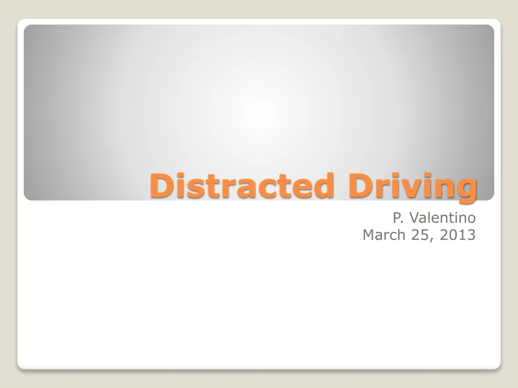 distracted driving