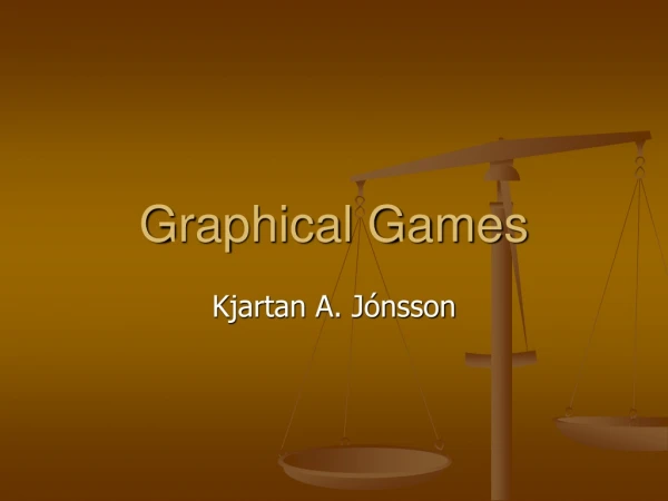 Graphical Games