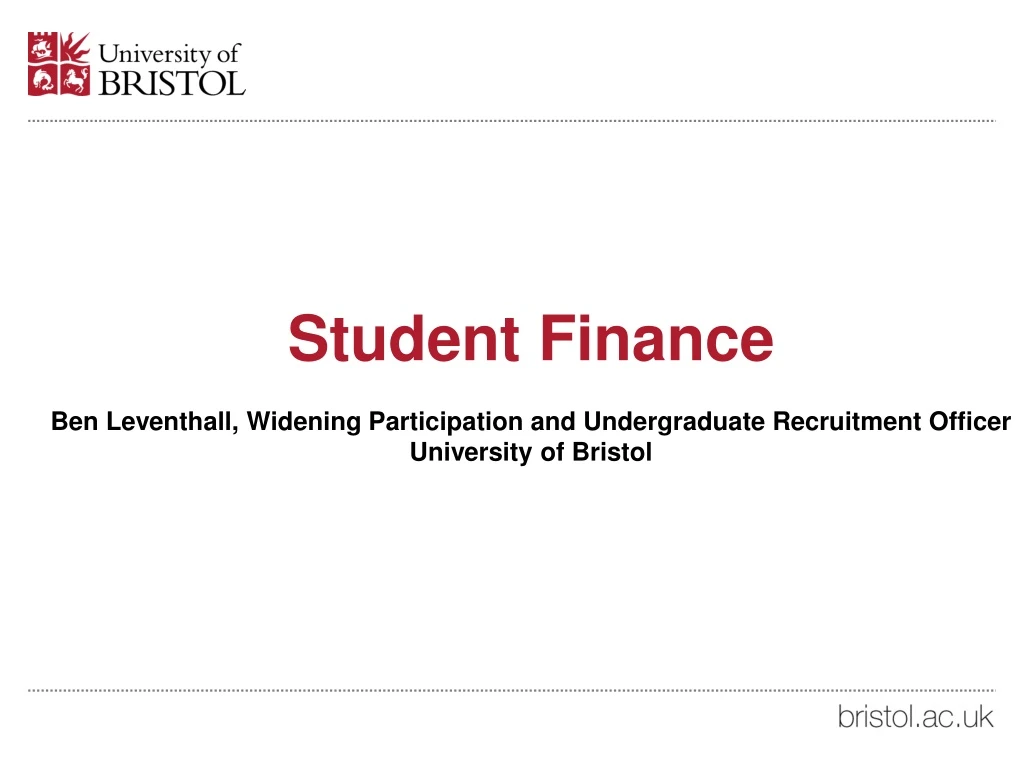 student finance ben leventhall widening