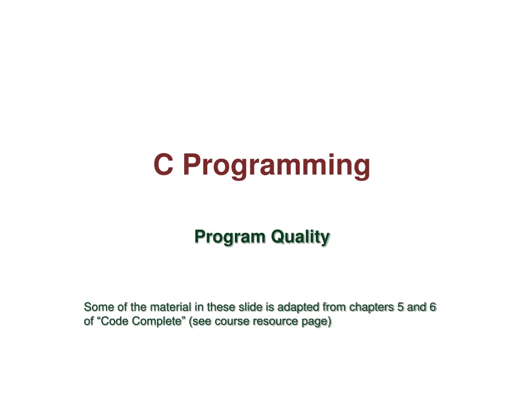 c programming