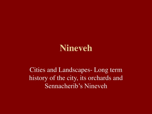 Nineveh