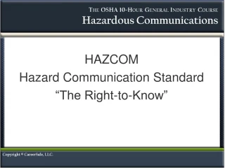 PPT - Hazard Communication Right-to-Know PowerPoint Presentation, free ...