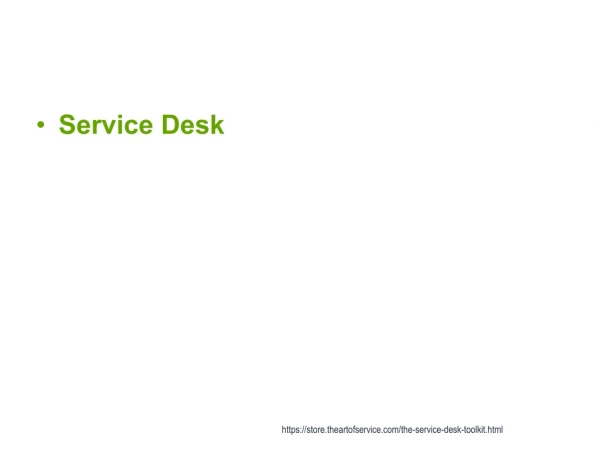Service Desk