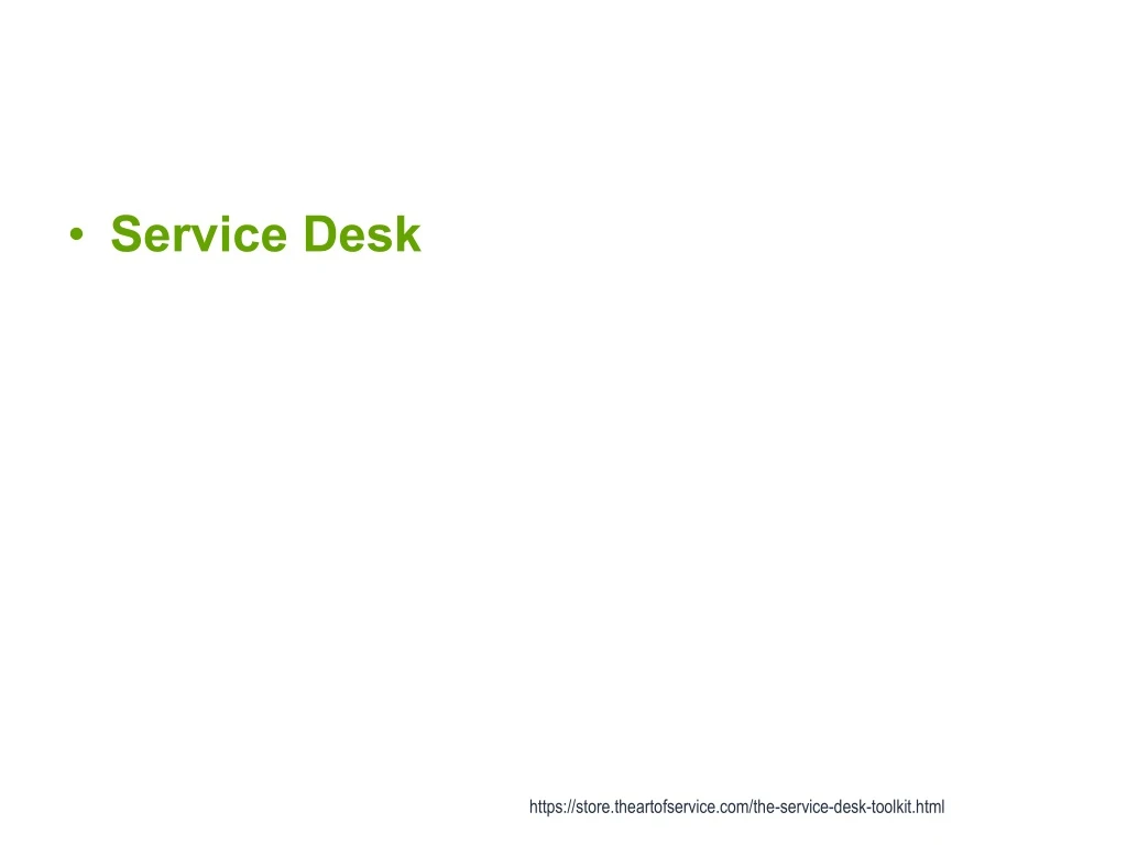 service desk