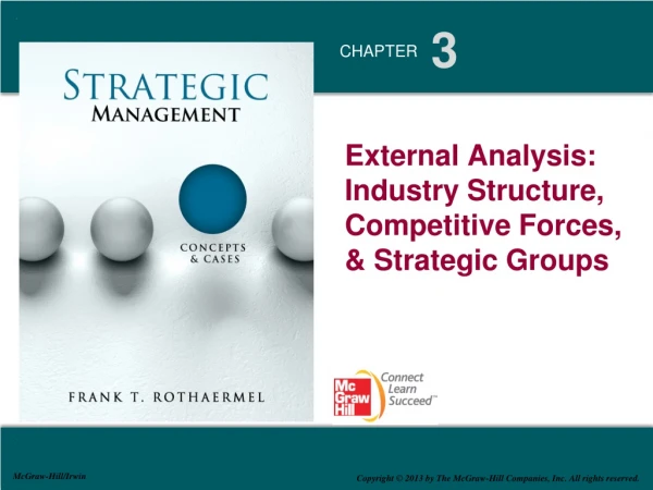 External Analysis: Industry Structure, Competitive Forces,    &amp;  Strategic Groups
