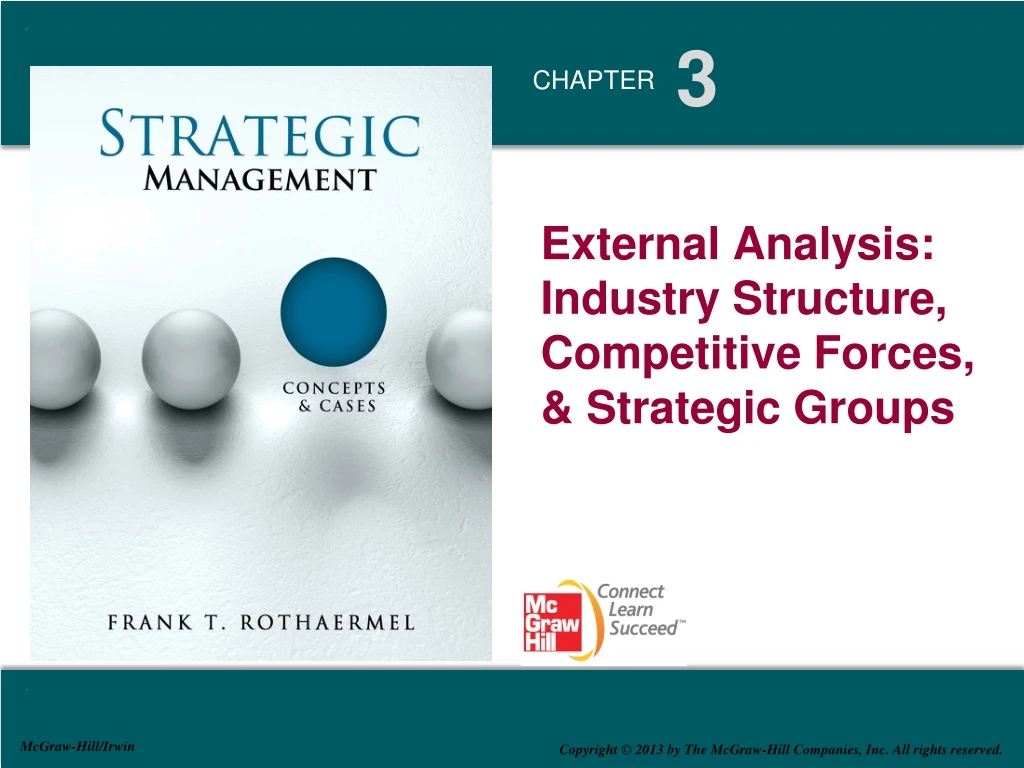 external analysis industry structure competitive forces strategic groups
