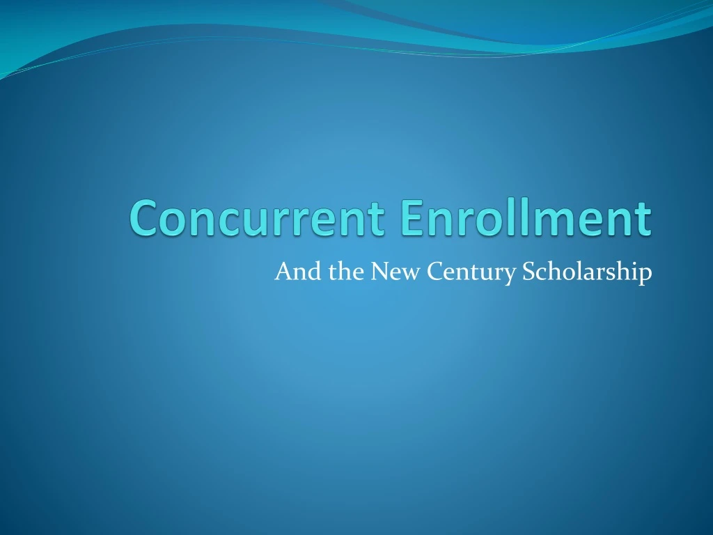 concurrent enrollment