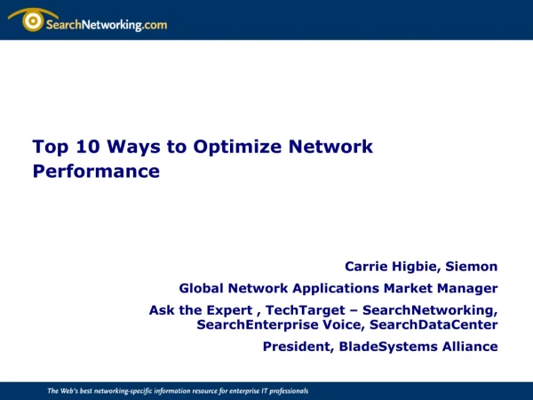 Top 10 Ways to Optimize Network Performance