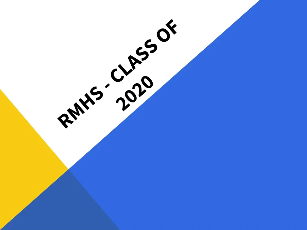 rm hs class of 20 20