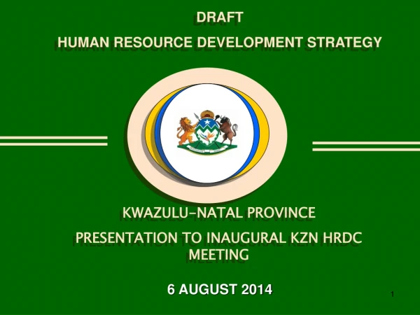 DRAFT  HUMAN RESOURCE DEVELOPMENT STRATEGY