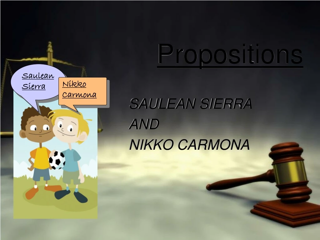 propositions