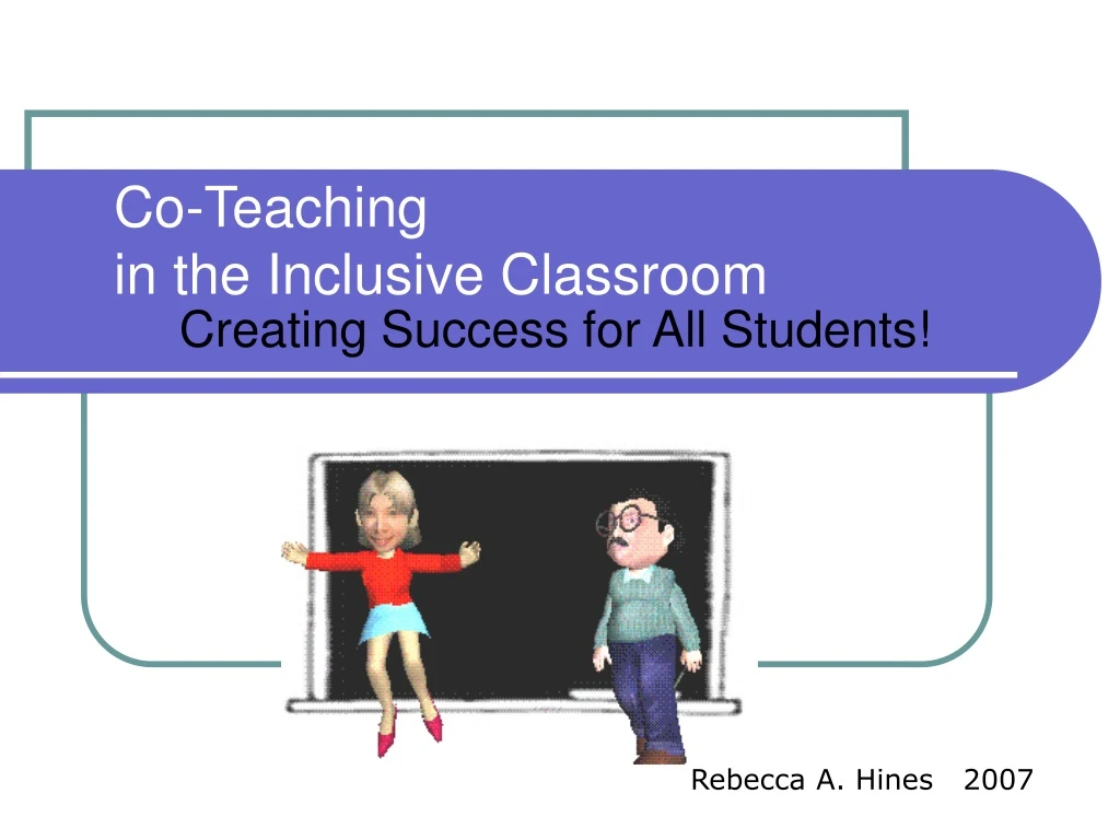 co teaching in the inclusive classroom