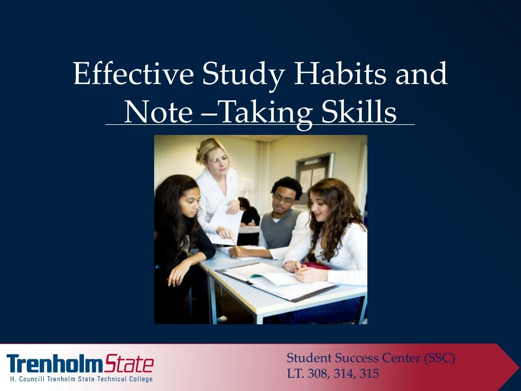 effective study habits and note taking skills