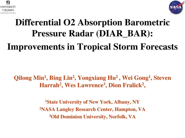 Differential O2 Absorption Barometric Pressure Radar (DIAR_BAR):