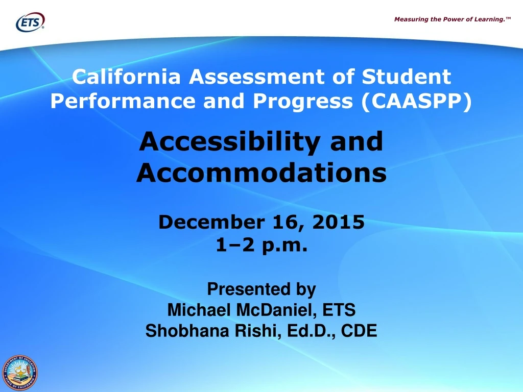 california assessment of student performance
