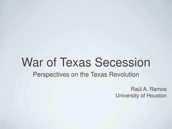 War of Texas Secession