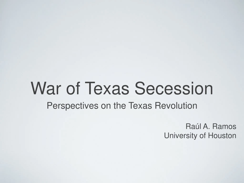 war of texas secession