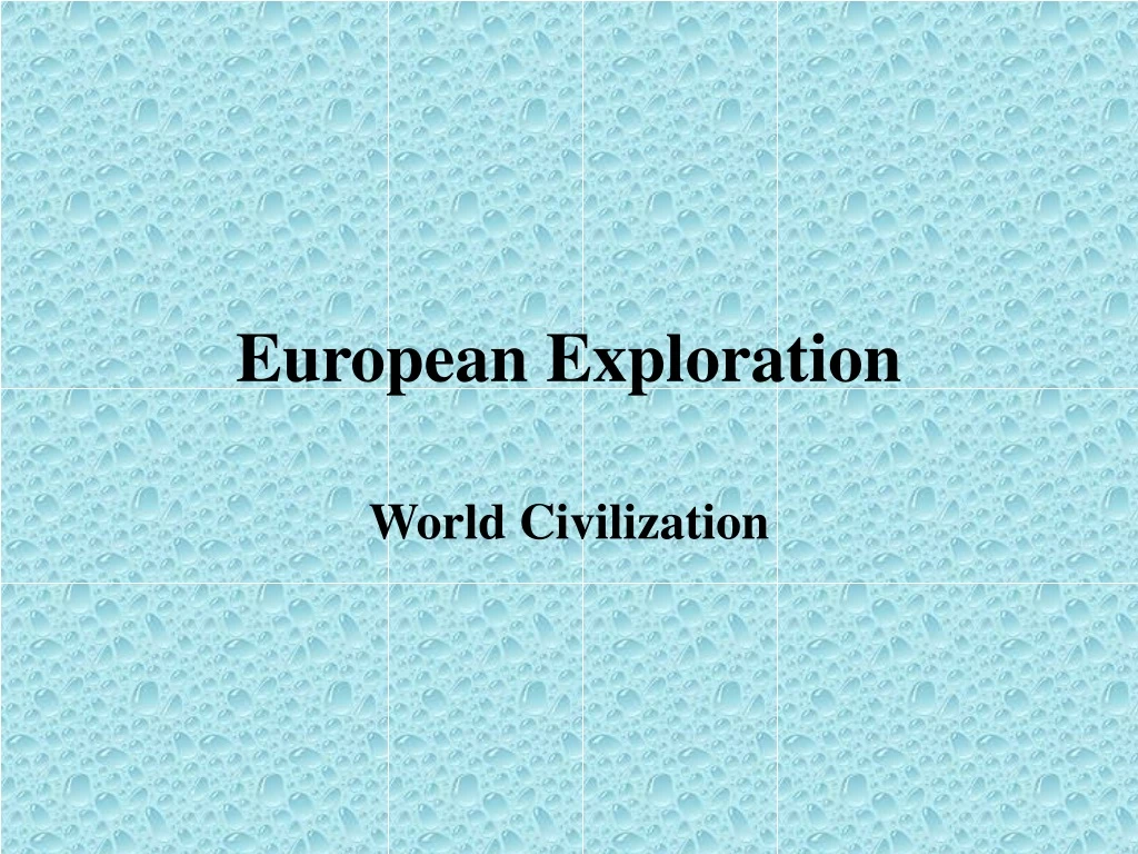 european exploration