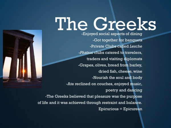 The Greeks