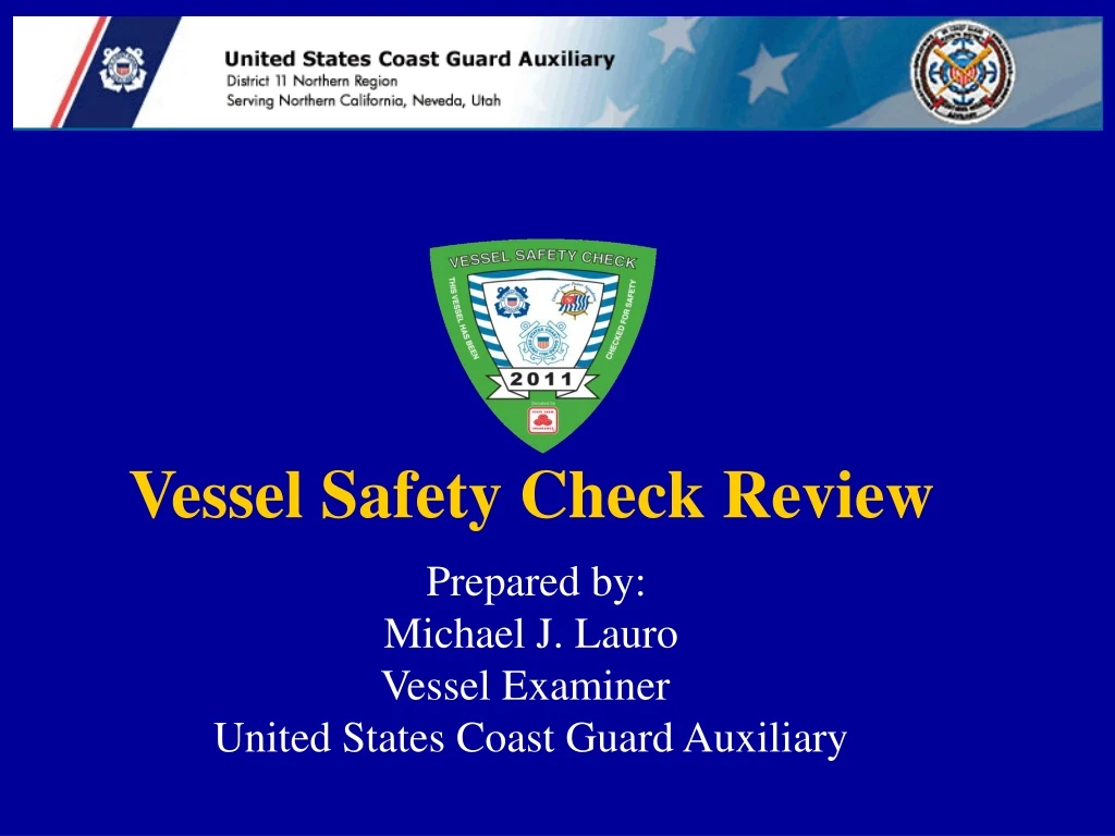 vessel safety check review