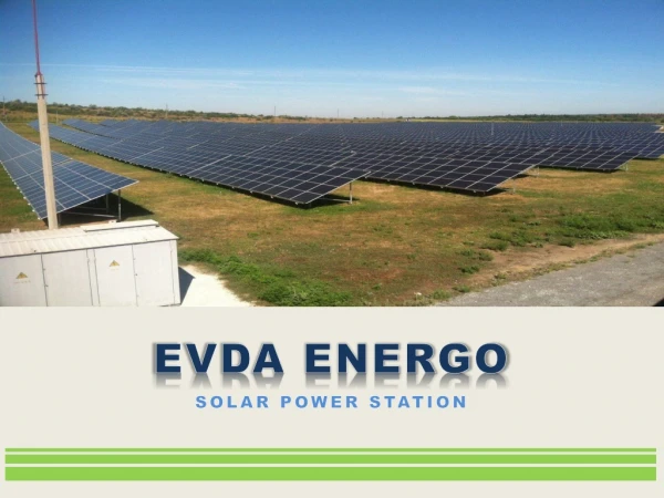 EVDA ENERGO SOLAR POWER STATION