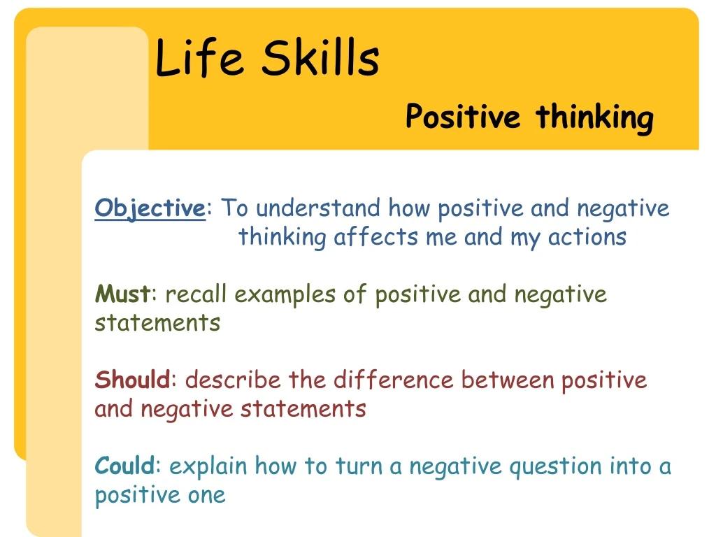 PPT - Life Skills PowerPoint Presentation, Free Download - ID:9126121