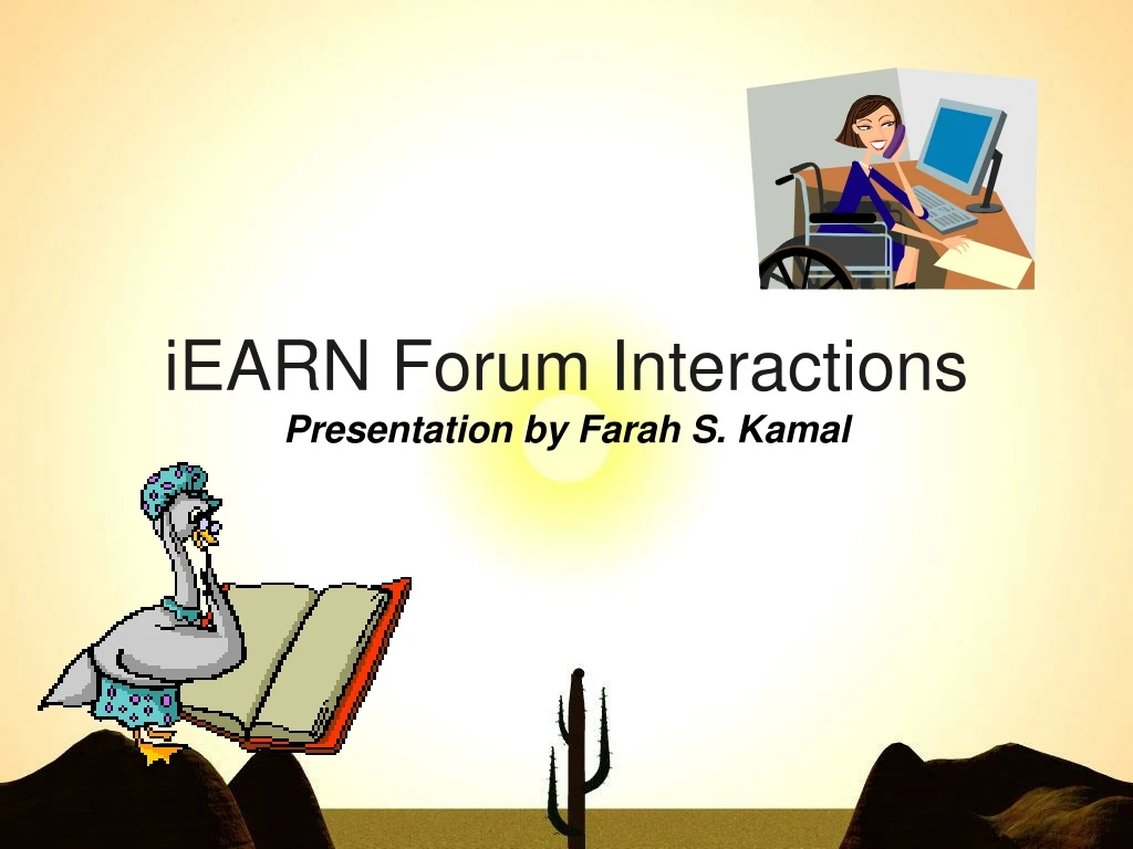 iearn forum interactions presentation by farah s kamal