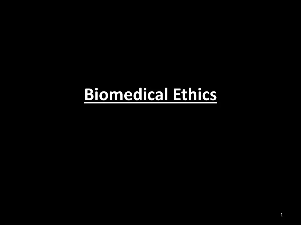 biomedical ethics