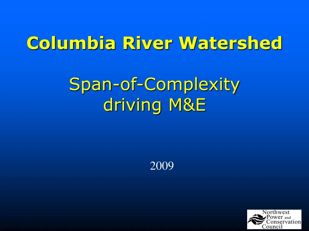 columbia river watershed span of complexity