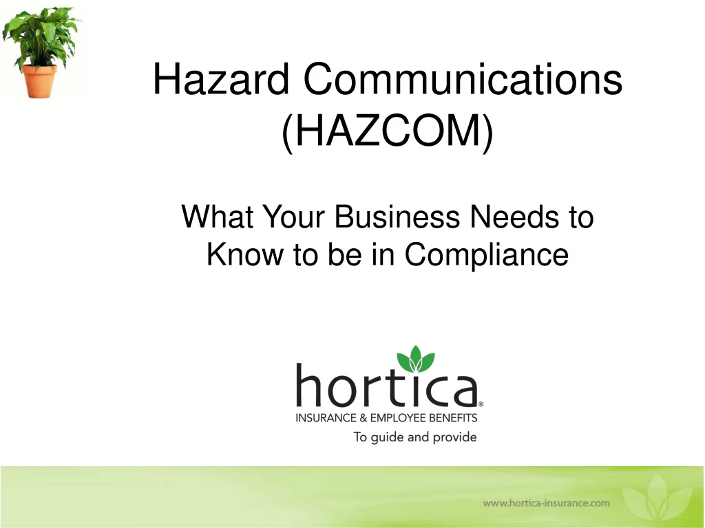 hazard communications hazcom