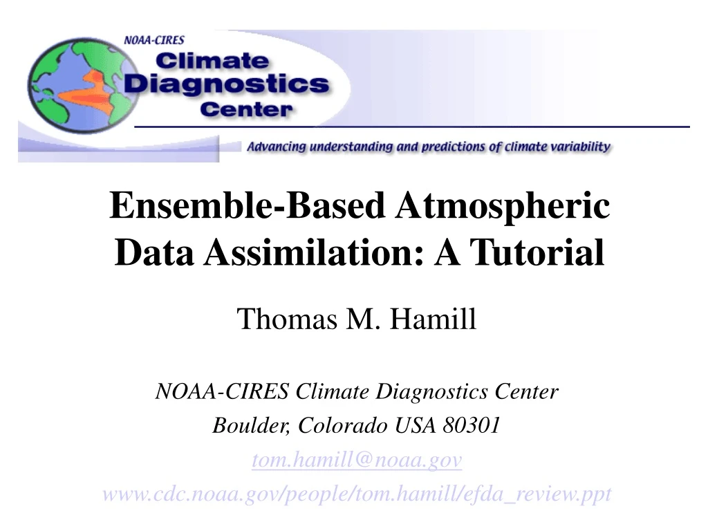 ensemble based atmospheric data assimilation a tutorial