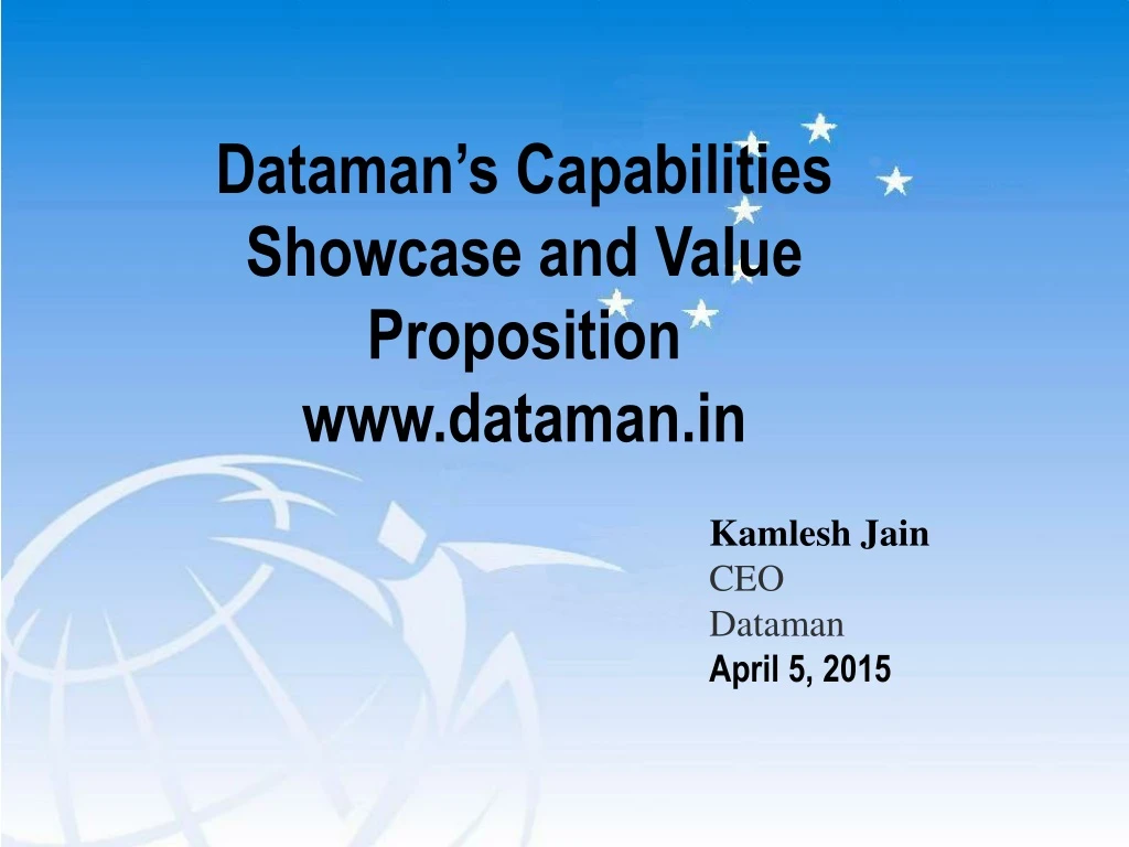 dataman s capabilities showcase and value