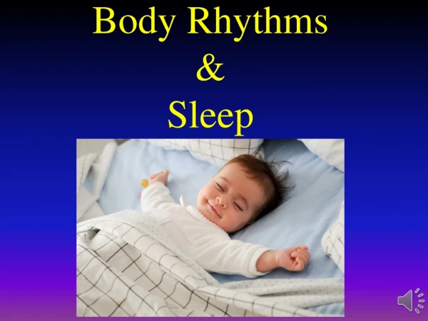 Body Rhythms &amp; Sleep