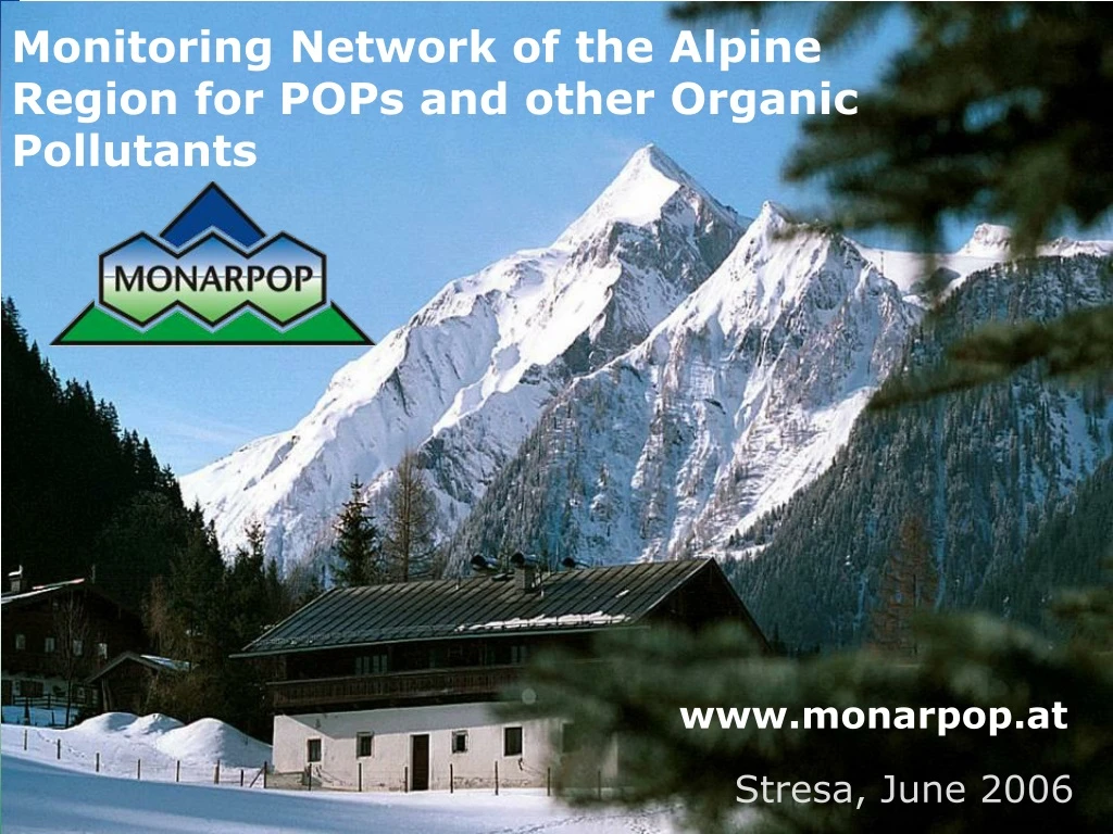 monitoring network of the alpine region for pops
