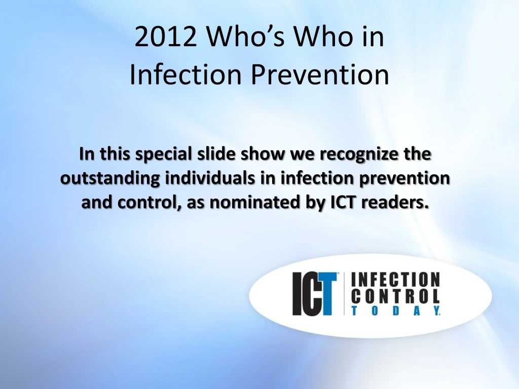 2012 who s who in infection prevention