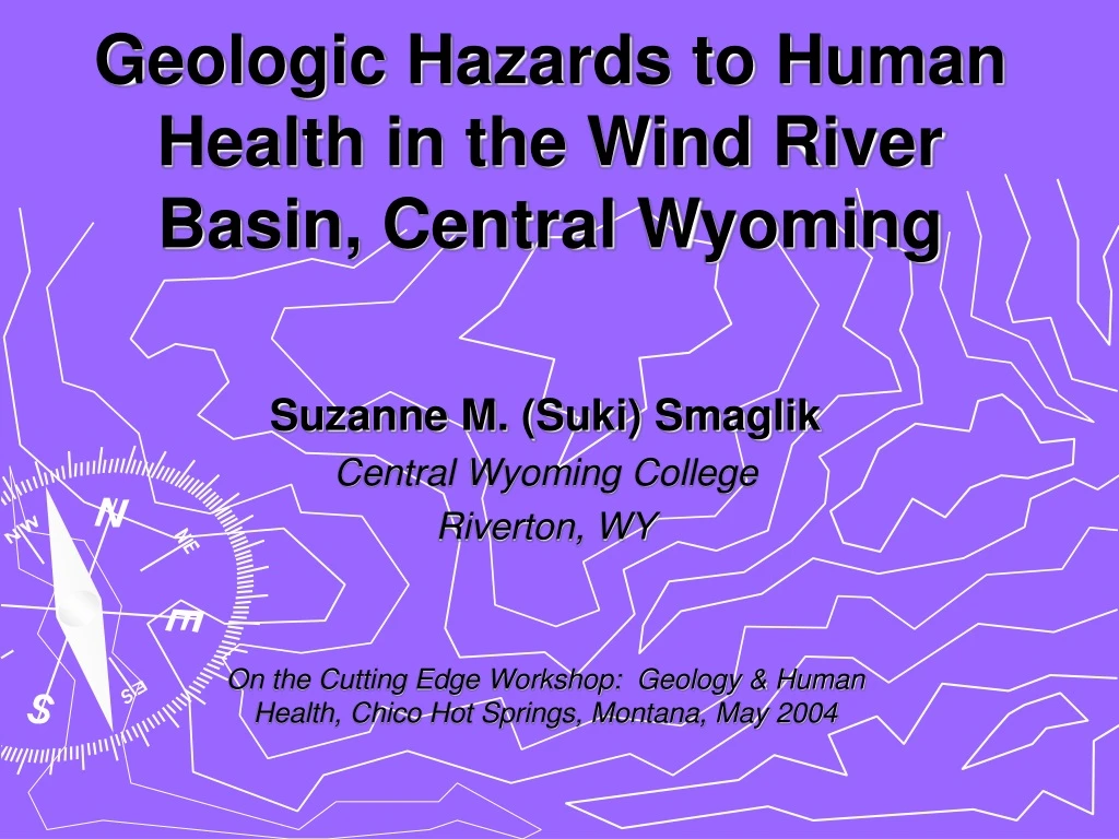 geologic hazards to human health in the wind river basin central wyoming