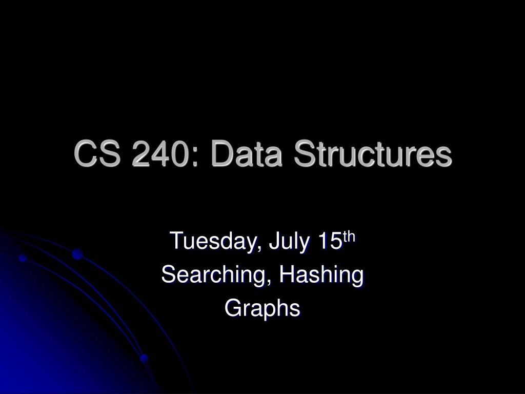 cs 240 data structures