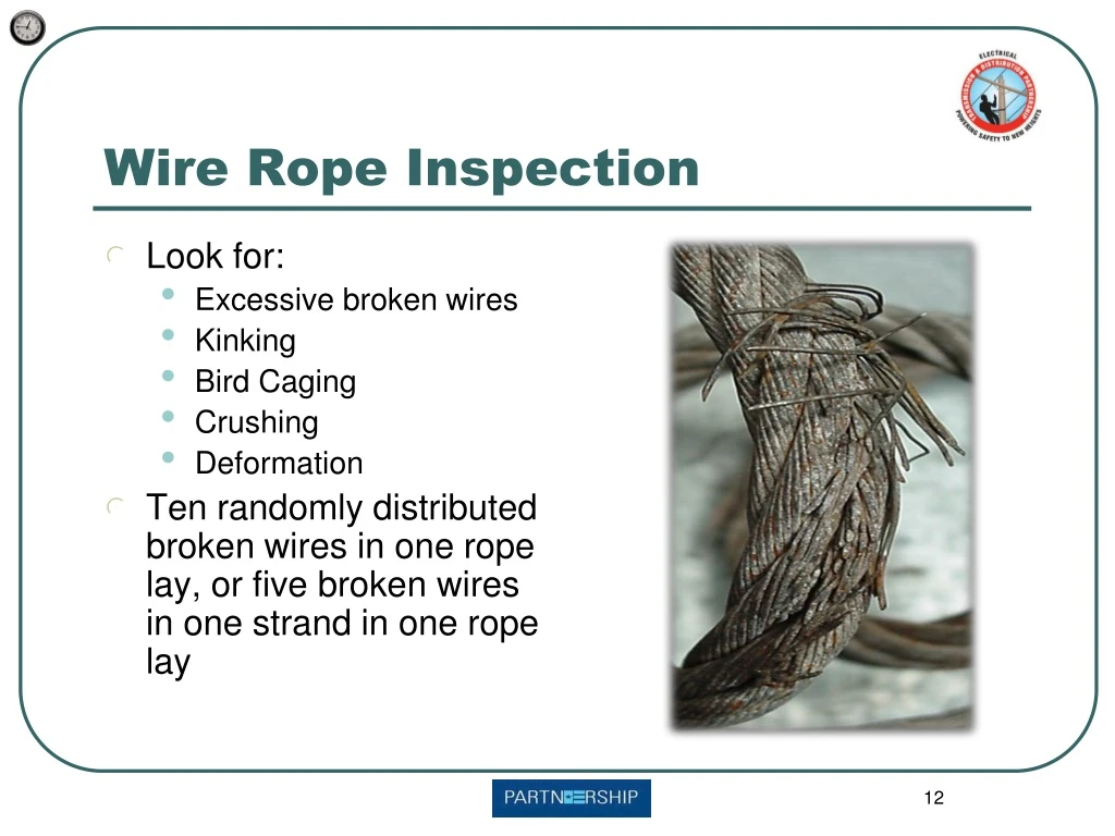 wire rope inspection