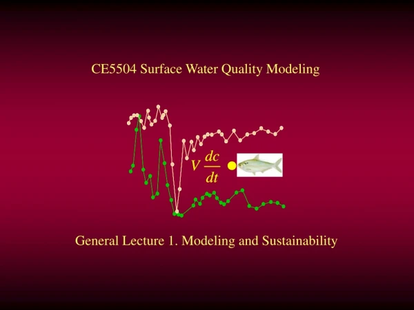 General Lecture 1. Modeling and Sustainability