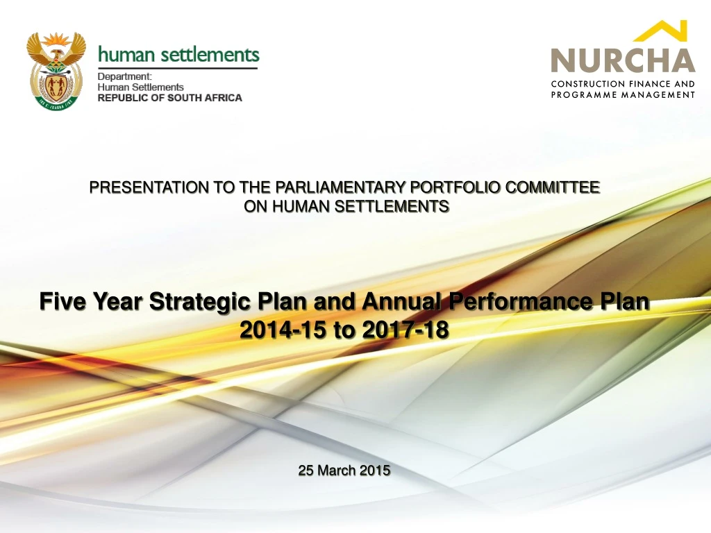 presentation to the parliamentary portfolio