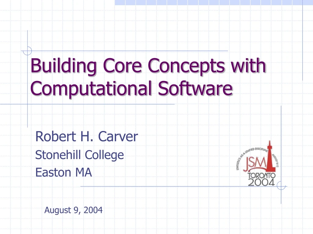 building core concepts with computational software