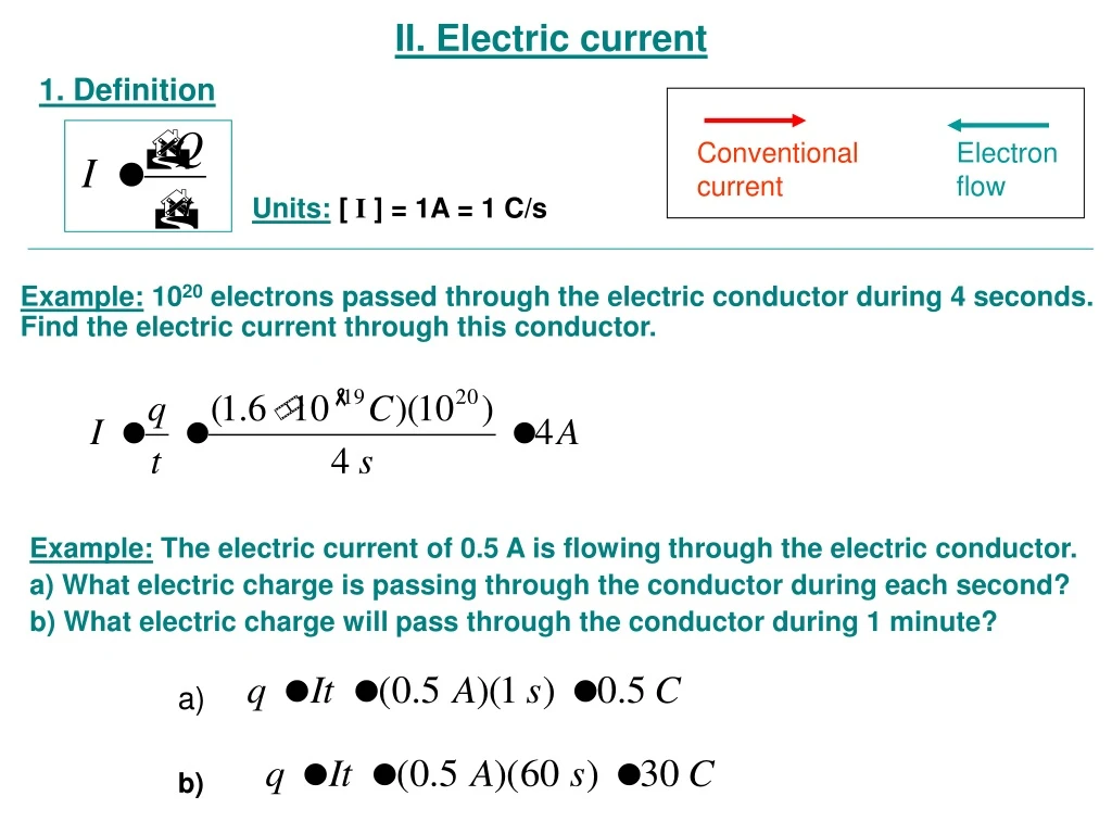 ii electric current
