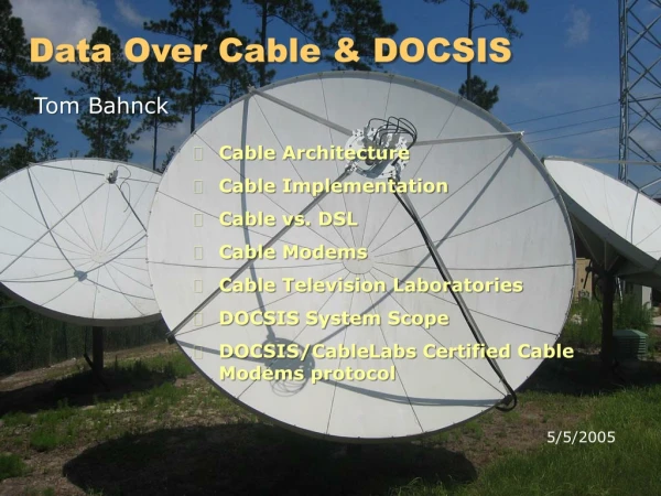 Data Over Cable &amp; DOCSIS