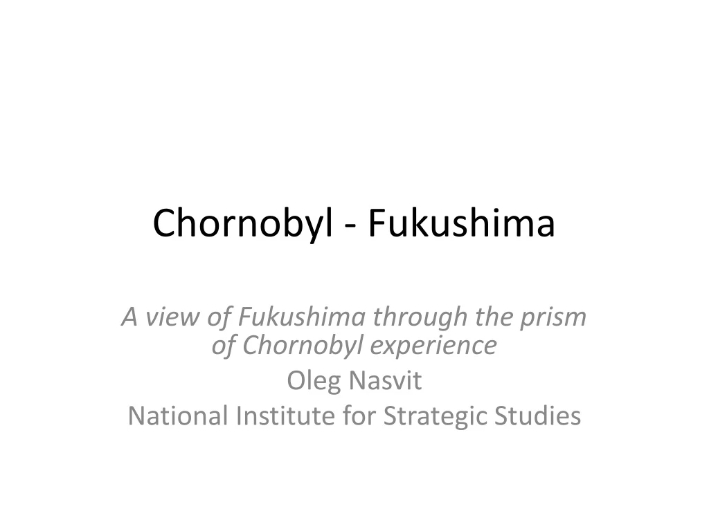 chornobyl fukushima