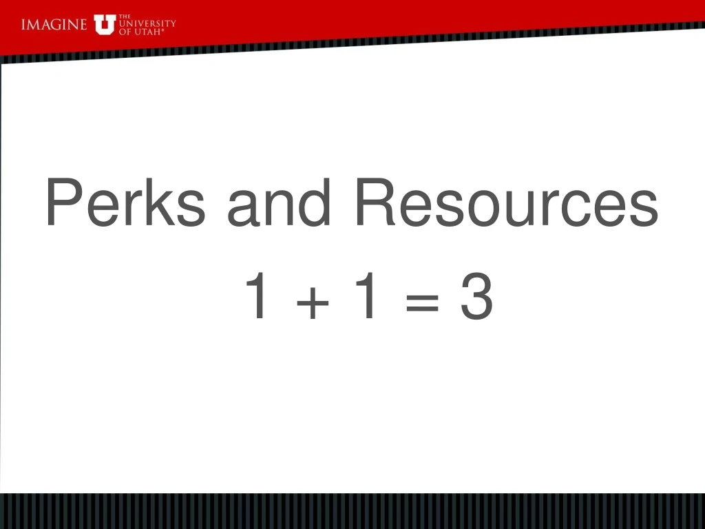 perks and resources 1 1 3