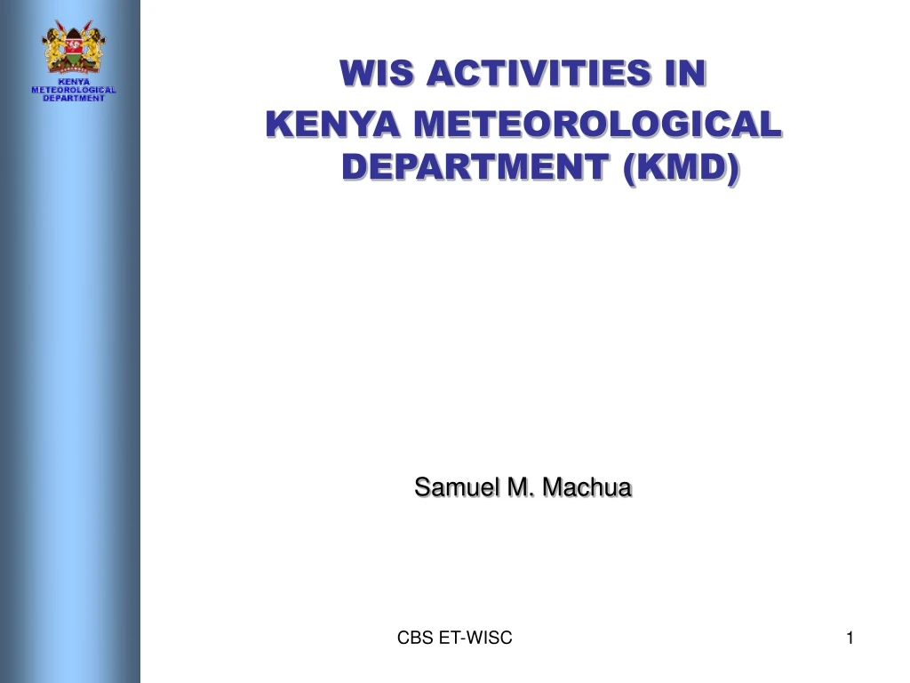 wis activities in kenya meteorological department