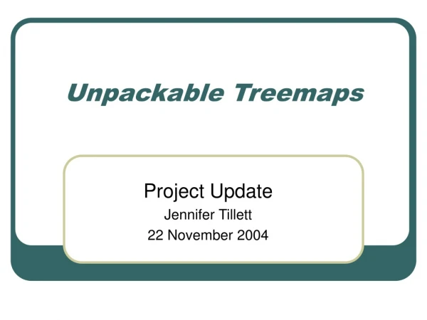 Unpackable Treemaps