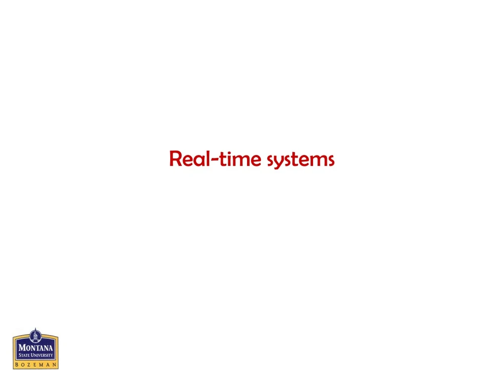 real time systems